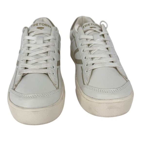 Tretorn Women's Serve Sneakers Size 8M White Faux Leather Casual Shoes - Picture 4 of 14